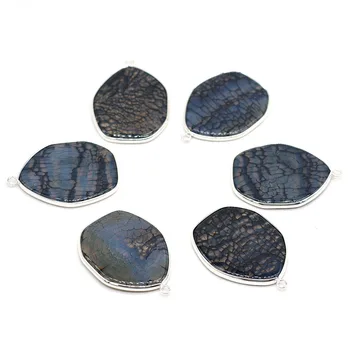 Skala od prirodnog Kamena Agatha Rame sa premazom od chips Velika Kap Vode Oniks za izradu nakita Diy Donje Ogrlica i Naušnice Pokloni