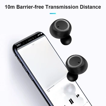 Y50 TWS Bluetooth Slušalice su Bežične Slušalice Stereo Slušalice Sportske Slušalice Mikrofon za uređaj za Punjenje Kutija Za Smartphone