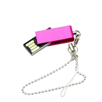 Pen-drive Rotirajući Vodootporan USB drive 8 GB 16 GB, 32 GB i 64 GB, 128 GB i 256 G usb flash pogon Okretni Metalni Mini-USB pogon s lancem