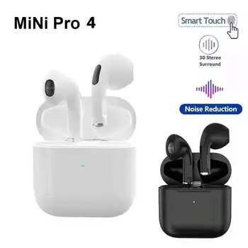 Originalne Slušalice Pro 4 Bežične Bluetooth Slušalice TWS Mini Pro Slušalice za telefoniranje bez korištenja ruku Bežične Slušalice za punjenje S Antenskim Slučajem Mikrofon