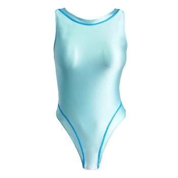 XCKNY novi jednodijelni kupaći kostim T-oblika seksi облегающий torbica s visokim tanjura za trbuh kupaći kostim s tople izvorske vode stajaćice sjajni kupaći kostim