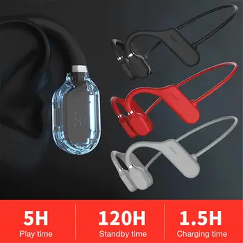 Koštano Vodljivost Bežična tehnologija Bluetooth 5.0 Slušalice S otvorenim Krovom Vanjski Stereo Sport IPX6 Vodootporne Slušalice S Mikrofonom Slušalice
