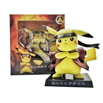 Pokemon Anime Figure Naruto Pikachu Cosplay Uzumaki Naruto Бринкедос Model Kip Crtani Фигма Figurica Toys Lutke Juguetes