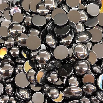 Prirodni Kamen Hematit Kamen Кабошон Perle, 8 10 mm Okrugli Bez rupa Slobodan Perle za izradu nakita DIY Prsten i Ogrlica pribor