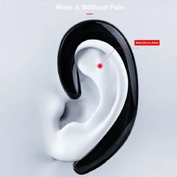 Bežične slušalice Bluetooth handsfree sa mikrofonom Koštano vodljivost Bluetooth slušalica Заушник bez затычек za uši za sve pametne telefone
