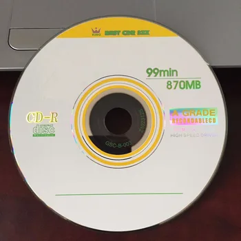 Veleprodaja 25 diskova A+ Žuta Obrazac s pečatom 32x Obrazac 870 MB CD-R