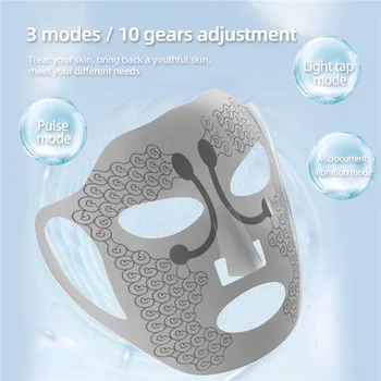 CkeyiN Silikonska Maska za lice Električni EMS Maser Za Lica Koža Lica Protiv bora facelift Za mršavljenje Stroj za ljepotu Appliances50