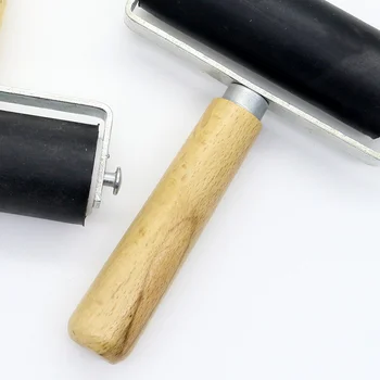 Ink gume протирочный jastuk za ispis Dječji Kist alat za utiskivanje velika drvena ručka