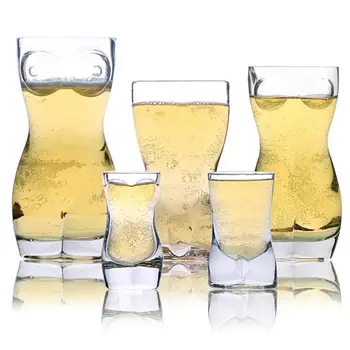 500/400/60 ml U obliku tijela čašama za pivo Seksi Dama Muška Šalica Čaše za viski Čaše za vino Рюмка za vino Kreativno Pivo čaša s velikim grudima