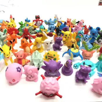 24 kom. Томи Različitih Stilova Figurice Pokemon Zbirka Modela 2-3 cm Pokemon Pikachu Anime Lik Toys Lutke Poklon djetetu za Rođendan
