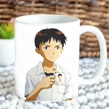 Shinji Drži Šalicu S Tekstom Anime Prozračni Muške 11 unci Kvalitetan Kreativni Dizajn Top Promocija Bubalo Šalica Poklon Prijateljima