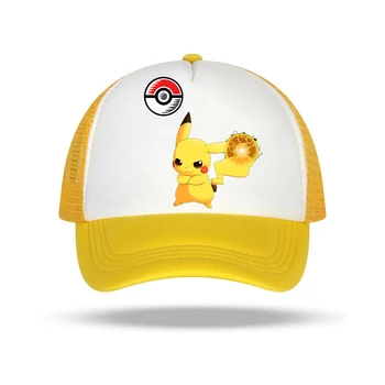 Pokemon Pikachu Kape Šešir Dječak Muški Šešir Putovanja Odmor Suncobran Snapback Pletene Kape Hip-pop Kapu Božićni poklon