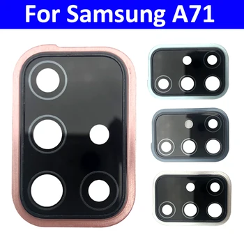 Novost Za Samsung A71 A715 A715F Straga stražnja Kamera Stakleni Objektiv S Držačem Okvir za Kape