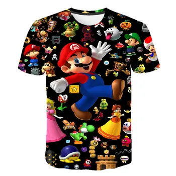 Majice s Mario Dječja odjeća Majica za dječake Dječje majice Majice za djevojčice Ljetna odjeća kratkih rukava Majice za djevojčice, Dječje odijevanje