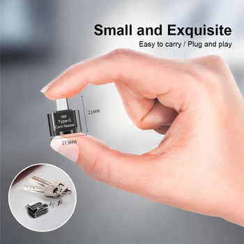 Novi USB 3.0 Type C za Adapter Za Micro-SD TF OTG 8-256 GB Mini-čitač Smart kartica-uređaj za čitanje Kartice Za Laptop Samsung, Huawei