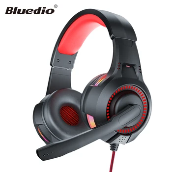 Bluedio D5 gaming slušalice, računalo i slušalice USB, 3,5 mm ožičen slušalice slušalice s mikrofonom led svjetla za prijenosno RAČUNALO gamer