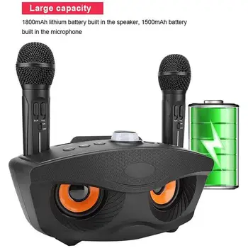 Vanjski Obiteljski KTV Stereo Mikrofon Veliki Zvuk 20 W SDRD Sd 306 Komplet Zvučnika, Dual Bluetooth-kompatibilni Zvučnik S 2 Bežične Mikrofone