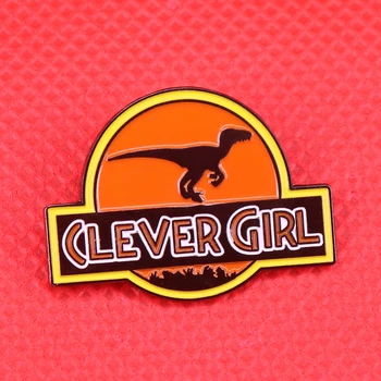 Pametna djevojka эмалевая pin broš dinosaura ikonu zvijeri feministički igle slatka nakit sa životinjama pokloni za žene pribor