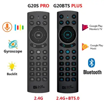 G20BTS Plus G20S PRO 2.4 G Bežična Intelektualno Govorna Zračni Miš s pozadinskim Osvjetljenjem Žiro IC-Učenja Daljinski Upravljač BT5.0 Za Android TV BOX