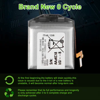 Baterija EB-BR810ABU Za Samsung Galaxy Watch SM-R810 42 mm Zamjena Baterije Servis Detalj