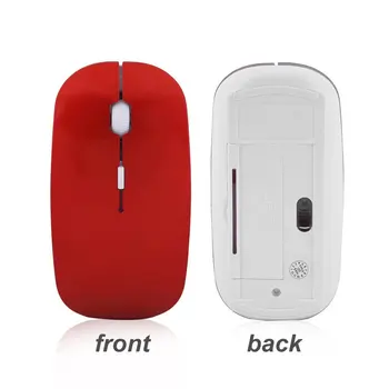 Bežični Optički Miš Na 2,4 Ghz i 4 Tipke Računalni Miševi USB 2.0 Ergonomski Dizajn ultra-tanki clamshell to Moderan Miš Crvena Plava Zelena