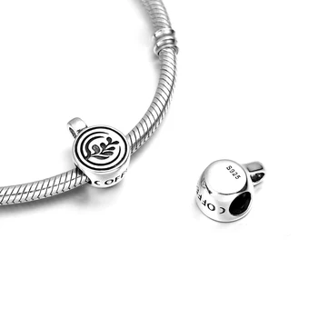 Demitasse Metalne Perle za ženska Narukvica-čuvar 925 Sterling Srebra Moderan Ovjes Nakit