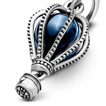 Nove Perle od 925 sterling Srebra Plavi balon Privjesci Privjesak idealni Originalne Narukvice Pandora Ženski nakit DIY
