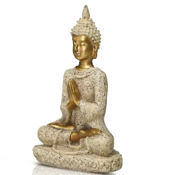 Kip Buddhe Od Pješčenjaka Proizvoda iz tar. Ručni Rad, Ulaz u Dnevni boravak Ukras Kuće Skulptura jugoistočnoj Aziji Meditacija Bodhisattva