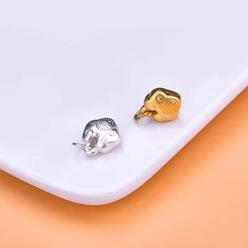 Shouzi Ruyi dvorac dugovječnost privjesak 999 srebra 3D čvrsto srebro unikatni nakit DIY бисерный materijal tkani narukvica