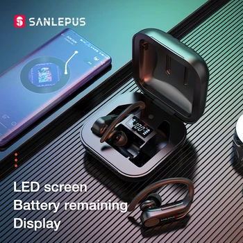 SANLEPUS B1 Led Zaslon Bluetooth Slušalice su Bežične Slušalice TWS Stereo Slušalice Sportska Igraonica za Slušalice Za Xiaomi Huawei iPhone