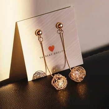 X&P 2019 Nove Vintage Zlatne okrugle Naušnice za žene Geometrijski Metalni Сепак Такрау Prirodni biseri Viseće naušnice Modni nakit