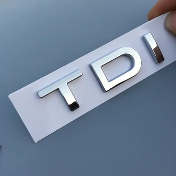 Za Audi A4 S4 A5 i S5 A6 C6 A7 A8 A6L TDI Krom tipka s logotipom Automobila Styling Stražnji Prtljažnik Literalni Broj Logo Naljepnica