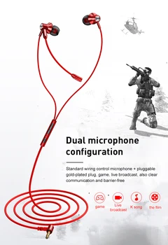 3,5 mm, Žičane Slušalice U Uhu Slušalice s Mikrofonom Igra Mobilni Telefon Gaming Slušalice za Xiaomi Huawei Fone De Ouvido TXTB1