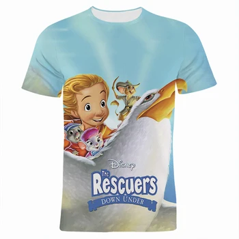 Disney Spasioci Ženska odjeća Modne ljetnim prevelike muške majice Crtani Anime 3D ispis za dječake i djevojčice, Dječje majice