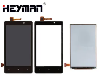 Originalni LCD zaslon sa touch screen za Nokia Lumia 820 N820 LCD Ekran Tableta Staklena ploča za Prednje Staklo Objektiva Senzor