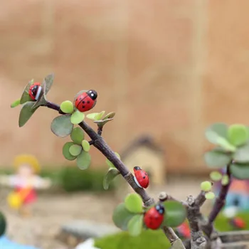 50 kom. Drvenih Mini Bube Umjetna bubamara Vrtni Ukras Simulacija Žukov Dekor Biljke i posude Mayitr