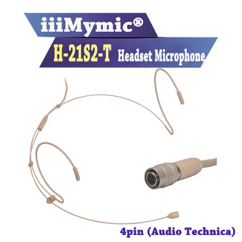 IiiMymic Pro Mini 4-pinski Kondenzatorski Mikrofon Slušalice Za Bežični Odašiljač Audio Technica s Kućištem 4-pinski Konektor, Nošen