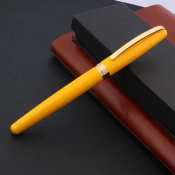 Novi poklon ured žuta metalik zlatna završiti crna olovka-roller