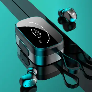 Slušalice K2 TWS Bez gubitaka, Buke Bluetooth 5.0 Osjetljive Slušalice s Spuštenog remen za sport