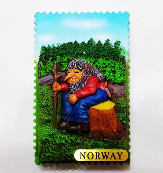 Norveška Šuma je Priča Baka Wolf 3D Magneti za hladnjak Suveniri za putovanja, Uređenja Doma, Magnetne Naljepnice na hladnjak