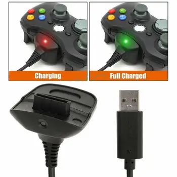 Crn / Bijela boja 4800 mah Laptop Dual Punjiva Baterija + USB Punjač Kabelski Komplet Za Bežični Kontroler za XBOX 360 Vruće