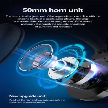 Nova Gaming Slušalice Fone Gamer Шумоподавляющие Slušalice S Mikrofonom RGB-Svjetla Ožičen Slušalice Za PC One