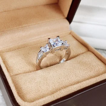 CAOSHI Elegantan Prsten na prst Ženske Svijetle Kristalno CZ Pribor za Vjenčanja Moderan Dizajn Nježne Ženske Luksuzan Nakit