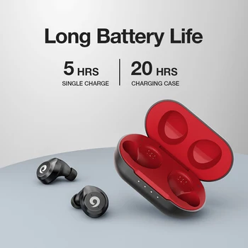 Bežične slušalice ZQB X9 TWS Bluetooth Slušalice s prekrasnim zvukom Slušalice s punjačem koji su Otporni na znoj Slušalice Crvena i plava