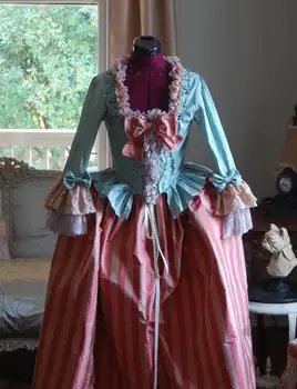 Косплейдия Maria Antoinette Loptu haljina u stilu Baroka Srednjovjekovne haljina Odijelo Renesanse Haljina za Karnevalsku žurka na Noć vještica