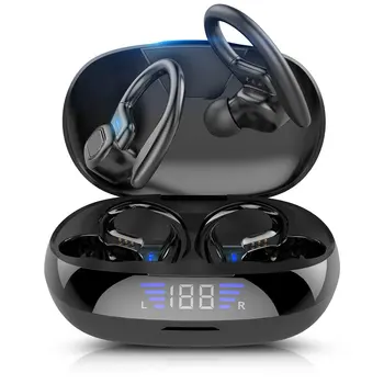 VV2 TWS Bežične Slušalice Bluetooth Slušalice Visi Tip Sportske Stereo Slušalice LED Zaslon Vodootporne Slušalice
