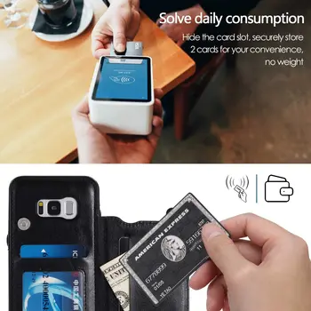 Torbica za telefon Samsung Galaxy S8 Plus Torbica-novčanik Torbica za vlasnika kartice Stalak za mobilni telefon Glaxay S8plus S 8 8 plus 8S Edge S8+ SM-G955U Wome