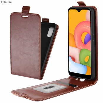 Kožna torbica za telefon u poslovnom stilu za Samsung Galaxy A01 ( Europa ) A015F A015M vertikalni flip poklopac Zaštitna torbica za telefon