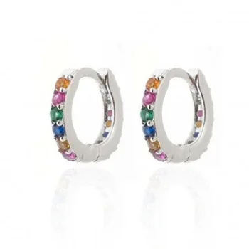 Luruxy Šarene Naušnice s kristalima za žene i djevojčice Vjenčanje Modni 2020 Modni nakit od 925 sterling Srebra na Veliko