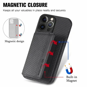 Luksuzni Flip-torbicu za memorijske kartice Torbicu za iPhone 13 12 11 Pro Max Mini XS XR Max 6 8 7 Plus SE 2020 Противоударная Magnetski poklopac